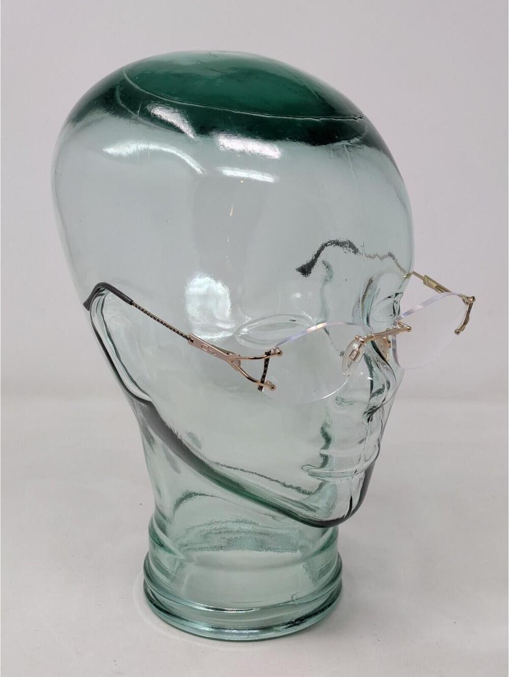 Cazal Mod 164 Col 380 Rimless Ornate Cross Pattern Eyeglasses-53-14-135